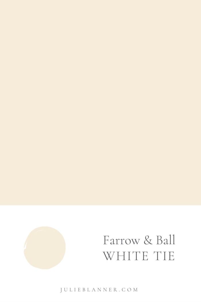 Farrow和Ball White Tie油漆颜色