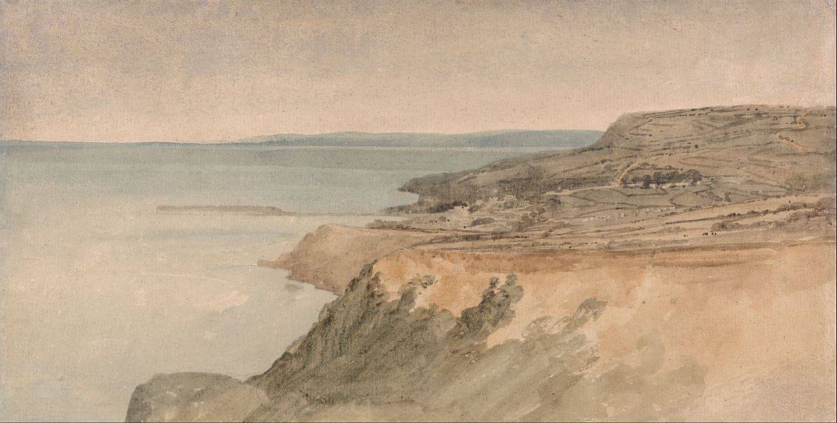托马斯·吉金（Thomas Girtin）的《多塞特悬崖》的公共领域艺术来源。