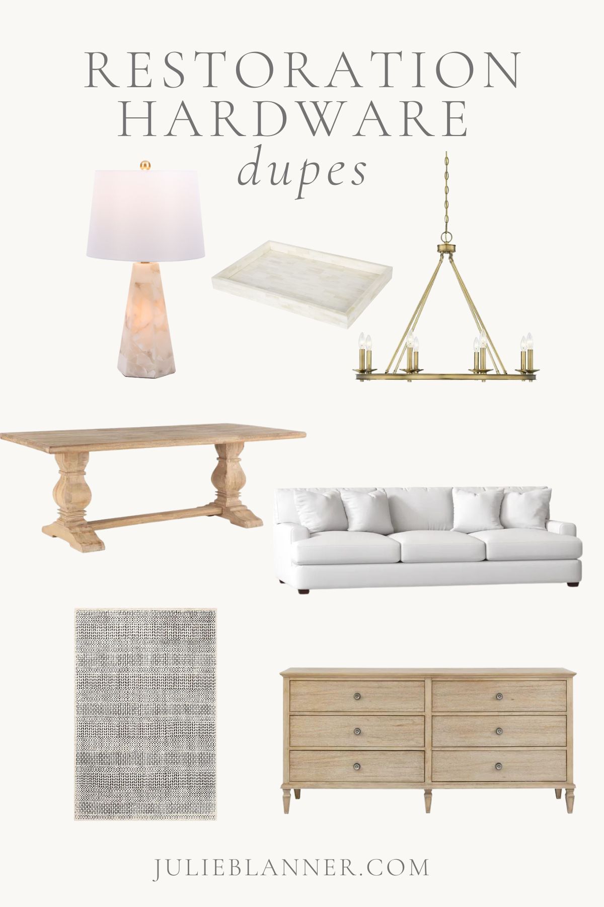 以“RH dupes”为标题的装饰和家具图片
